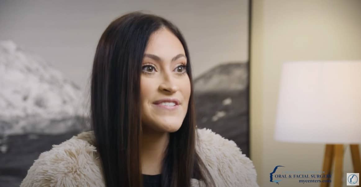 A person who had double jaw surgery at CCOFS.